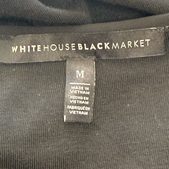 White House Black Market Black Lace-Up Tank Top - Picture 8 of 9